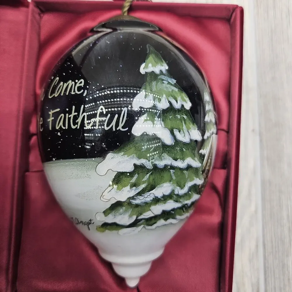 Ne'Qwa Art Oh Come All Ye Faithful Ornament by‎ Susan Winget COA & Box 7151168